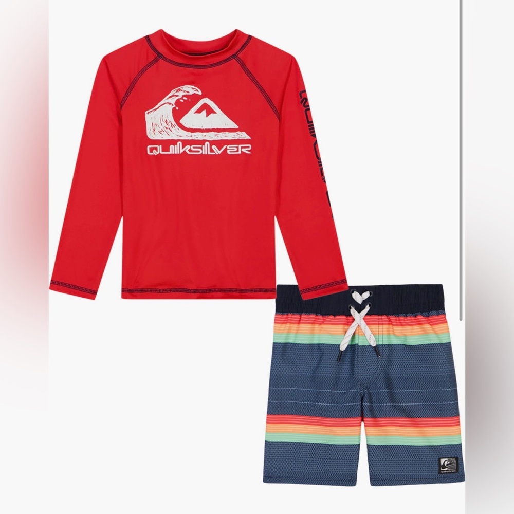 🌟3/$15🌟Quiksilver Kids Rashguard Set - 2T/3T